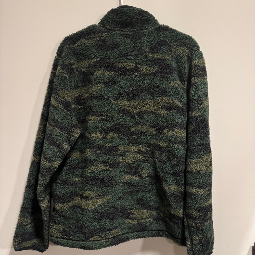 Carhartt Men's Green Camo Zip-Up Sweater View 4